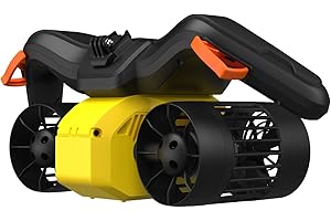 LEFEET C1 Water Scooter Dual Motors: Max 60min Battery Life with Camera Mount IPX8 100FT Waterproof for Water Sports, Swimming Pool Scuba, Diving for Kids/Adults (Yellow)
