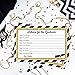 Graduation Party Advice Cards For The Graduate - Set of 25 (Gold and Black)