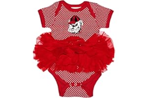 Two Feet Ahead Newborn Baby Girl Bodysuit Creeper Polka Dot Tutu Skirt Dress College Licensed