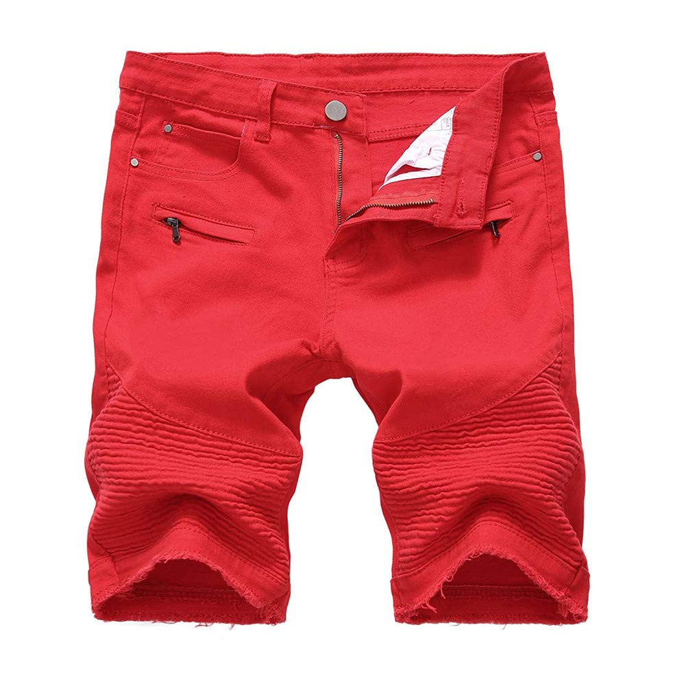 mens skinny ripped shorts