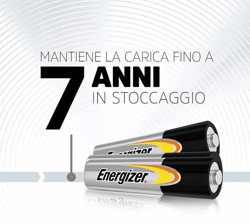 Alkaline Power Pile AA 1,5V, Lunga Durata (Confezione da 48)