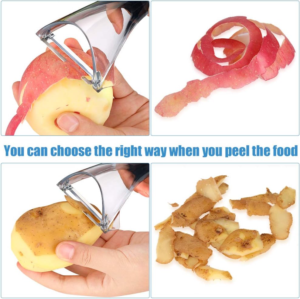 Pelapatate Manuale In Acciaio Inox Multifunzione Lama Pelapatate Professionale Per Patate Frutta Verdura Amazon It Casa E Cucina