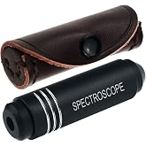 Handheld Diffraction Spectroscope, Pocket-Sized Grating Gemological Spectrometer in a Gem Tool Jewelers Eye Loupe for GIA Use and Quick Identification Gemstone Jewelry Magnifier