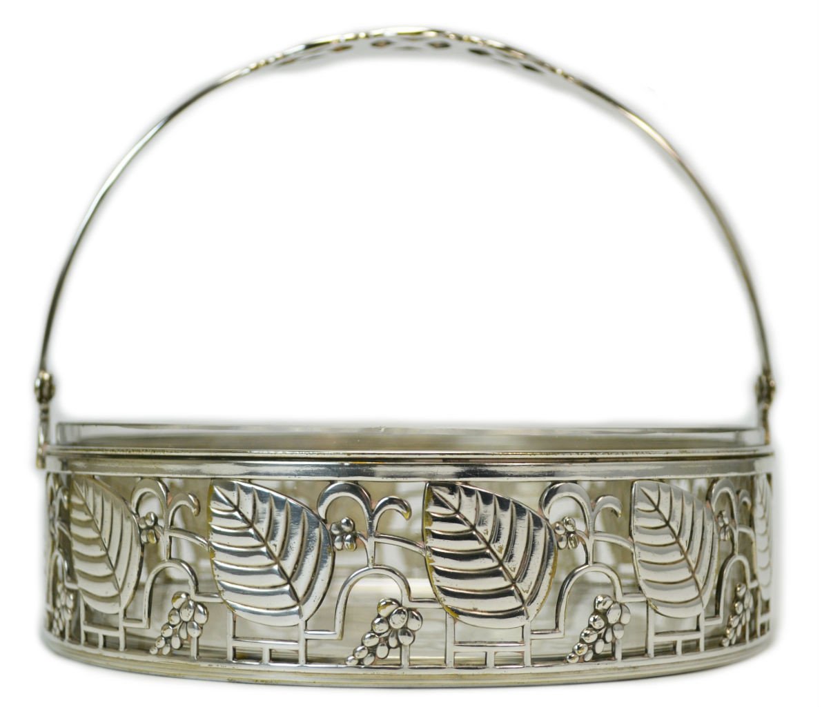 Art Deco Floral cuenco de servir arroz WMF de metal elegante ...