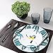 GYY Flatware Set, Stainless Steel Tableware Dinnerware Set for 1 Person with Black Mirror Coating and Elongated Handles, Ideal as Gift (4 Pieces)