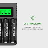 POWEROWL LCD Charger with 8 NiMH Cells AA 2800mAh AAA 1000mAh USB view 7