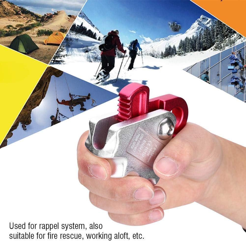 15KN Climbing Descender Aluminum 9-12mm Rope Rescue Descender Rappel ...