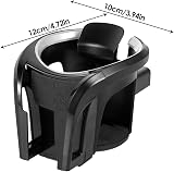 Tawveml Car Cup Holder Mount 2 in 1 Phone Mount Vent/Cup Holder Silver Black view 4