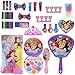 TownleyGirl Disney Princess Cosmetic Set with Nail Polish, Lip Gloss, Press-On Nails, Sandals, Toe Separators, and More