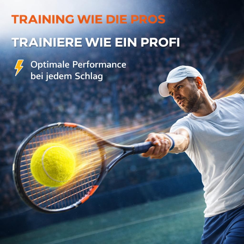 ATHLEJOY 6X Tennisbälle- gelb für Training & Wettkampf mit Tragetasche für Tennis - Hunde - Waschmaschine 3