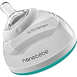 Nanobebe Stage 2 Transition Baby Bottle, Easy to Clean, instinctual & Comfortable, 1-Pack, Teal