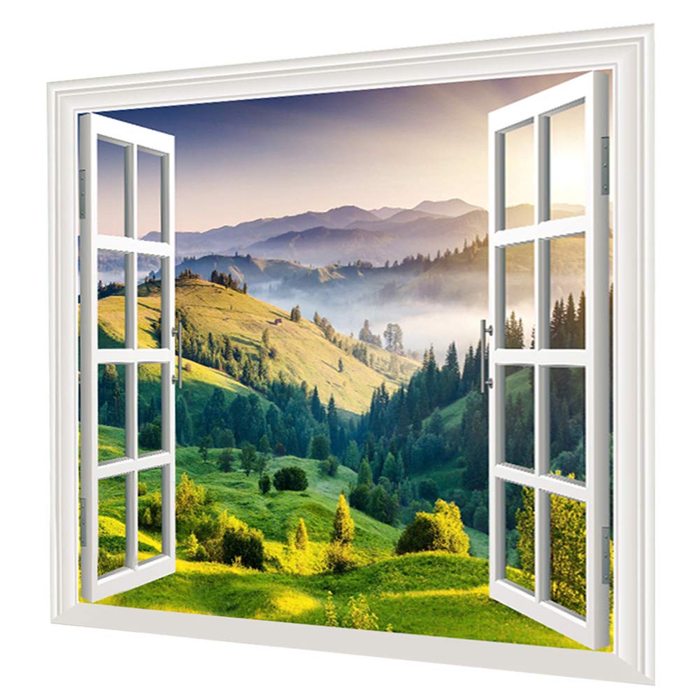 Wifehelper Wall Tapestry, Bohemian Mountain Green Grass Decor Tapestry Wall Hanging Bedding Tapestry for Bedroom Living Room Dorm(150 * 130CM / 59.05 * 51.18inch)