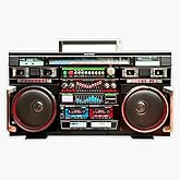 Gigantic Ghetto Blaster Bumper Sticker Window Vinyl Decal 5"