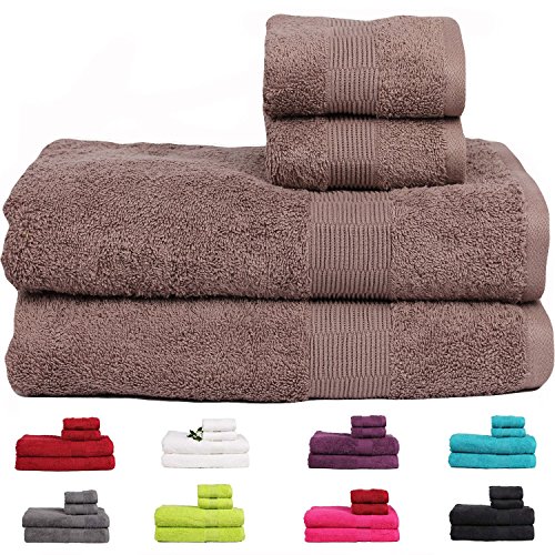 Casa basics 475 gsm 4-piece egyptian cotton bath and ha…