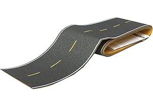Walthers HO Scale Flexible Self-Adhesive Paved Roadway Highway (Yellow Lines)