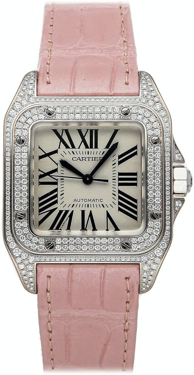 pre owned cartier santos mens watch