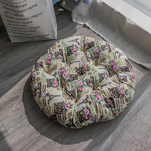 XMZDDZ Tatami mats Seat Cushion,Indoor Outdoor deep seat Chair Cushion Garden Office Car Round Chair pad-B 60X60cm(24x24inch)