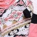 Kashoer 2Pcs Baby Girls Fall Winter Long Sleeve Floral Geometric Print Hoodie + Pants Outfit Set (6-12M, Pink) 2