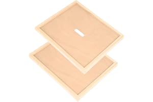 BEEXTM 2 Pcs Beehive Inner Cover for 8 Frame Bee Hive Inner Cover Bee Hive Box Cover Beehive Insulation Ventilation Inner Cover for Beekeeping Tool