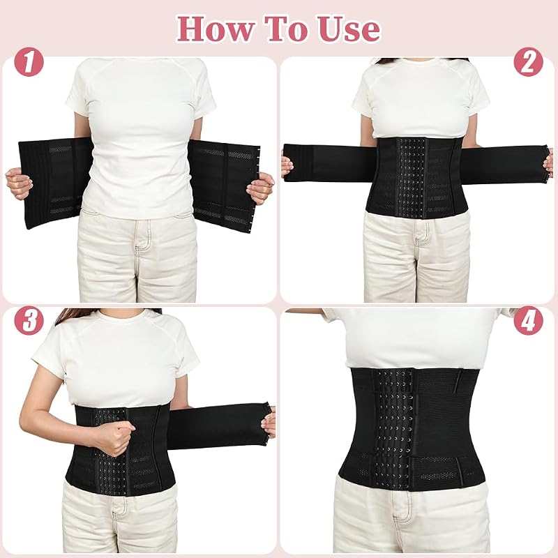 Rückenstützgürtel Rückenbandage für Herren und Damen, Atmungsaktive Rücken Geradehalter, Rückengurt, Anti-Schweiß Nierengurt für effektive Stabilisierung des Rückenstütze für Arbeit & Sports(L)