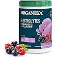 Organikа Electrolytes with Enhanced Collagen Powder for Women & Men - 360g - Wild Berry-Flavored Effervescent Electrolyte & Collagen Drink Mix - Deep Hydration, Mobility, Skin, Hair, & Nails