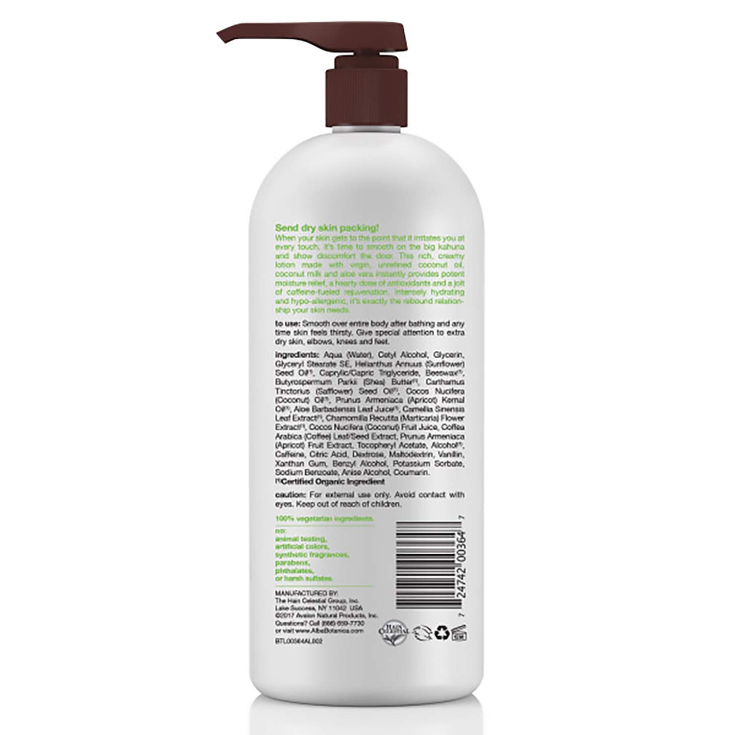 Alba Botanica Very Emollient, Unscented Body Lotion, 32 Ounce : Beauty