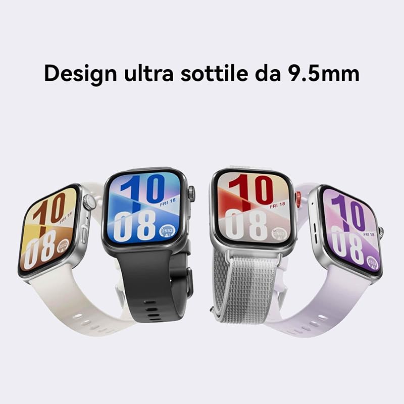 WATCH FIT 4 Smartwatch, 100 Modalità di Allenamento, Ultra-sottile, Fitness Tracker, iOS & Android, Cassa in Alluminio, Batteria fino a 10 Giorni, 1.82”Display AMOLED, GPS, 30 mesi di Garanzia