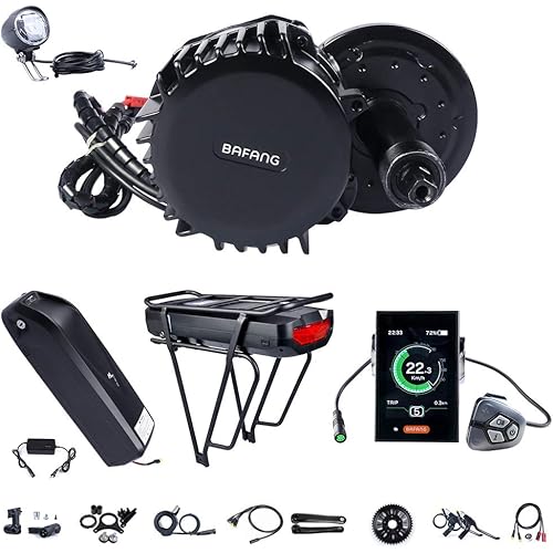 Bafang BBSHD 1000W 48V Ebike Motor with LCD Display Mid Drive Electric Bike Conversion Kits with Battery 48V 17.5Ah/15Ah/13Ah/12Ah (Optional)