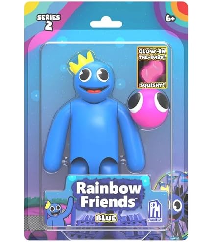 Amazon.com: Rainbow Friends - Cyan 5'' Action Figure - Series 2