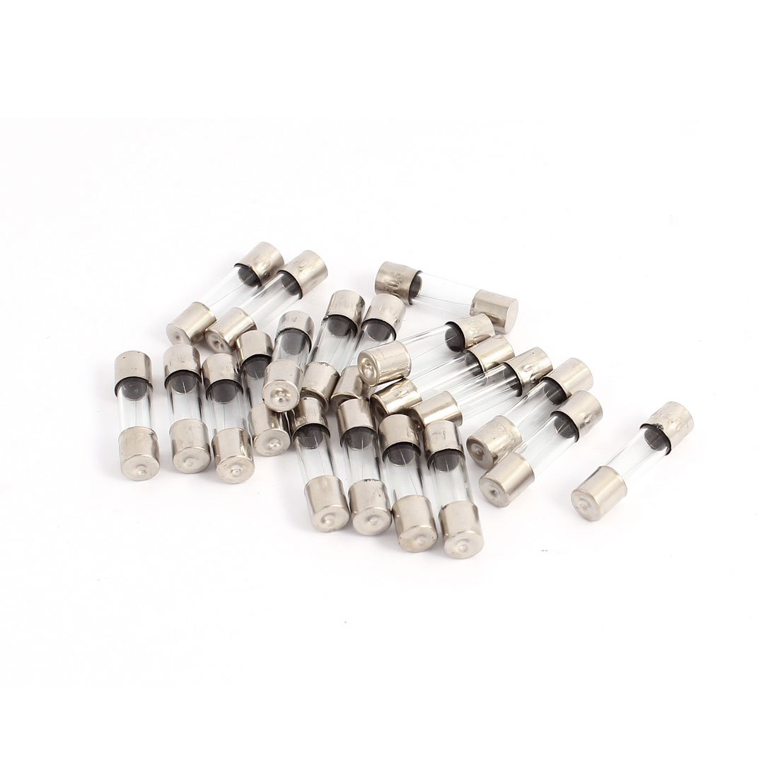 sourcingmap 250V 0.5A F0.5AL Quick Blow Glass Tube Fuses 5 x 20mm 20Pcs
