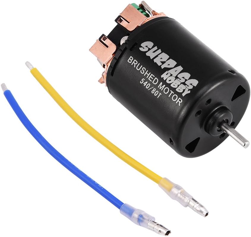 RC Car Brushed Motor, 4 Poles Alloy 540 Sensorless Brushed Motor 17T