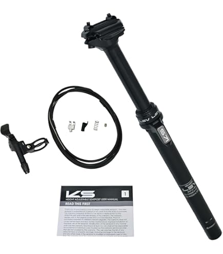 Amazon.com : Ks Lev Integra Dropper Seatpost Black, 31.6Mm, 100Mm