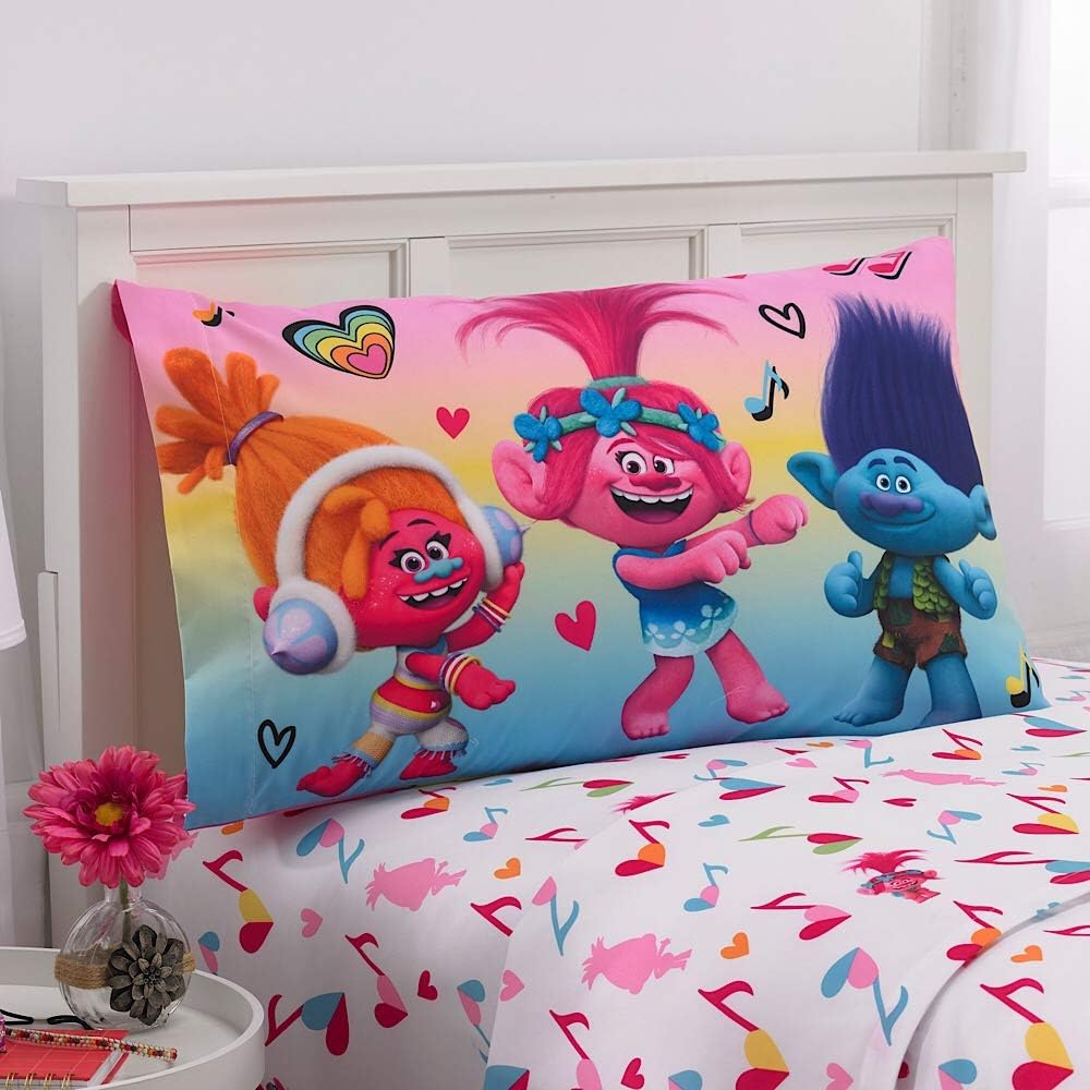 Best Trolls Movie Kids Bedding Set Twin Size Cree Home