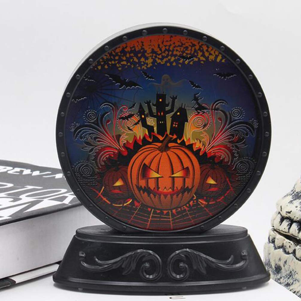 Uonlytech 1Pcs Pumpkin Night Light Delicate Pumpkin Table Light Halloween Pumpkin Ornament LED Pumpkin Light for Halloween