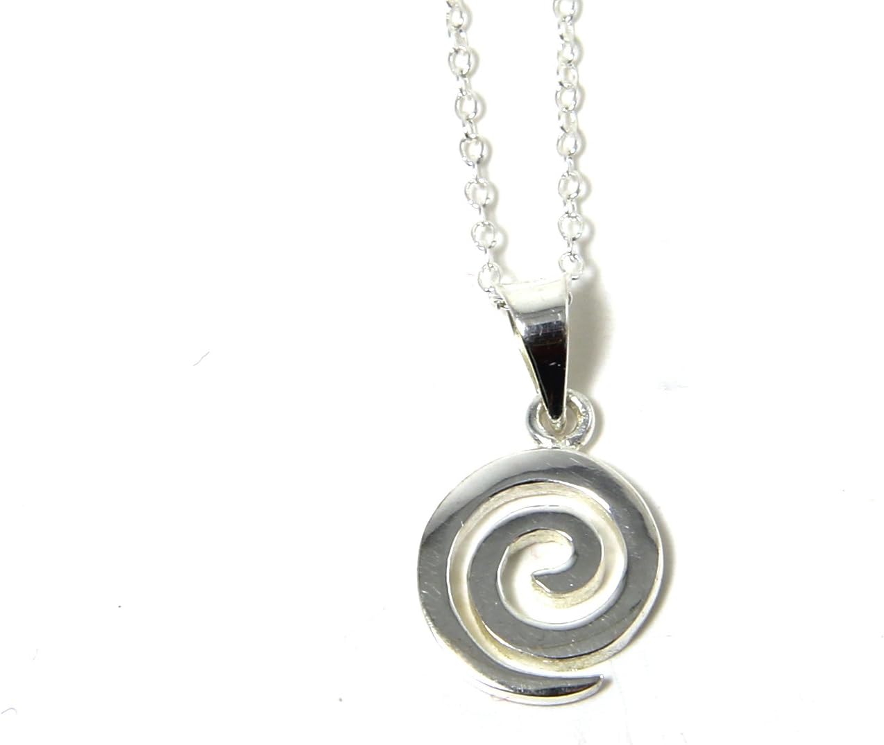 Biddy Murphy Spiral Necklace Sterling Silver Made in Ireland