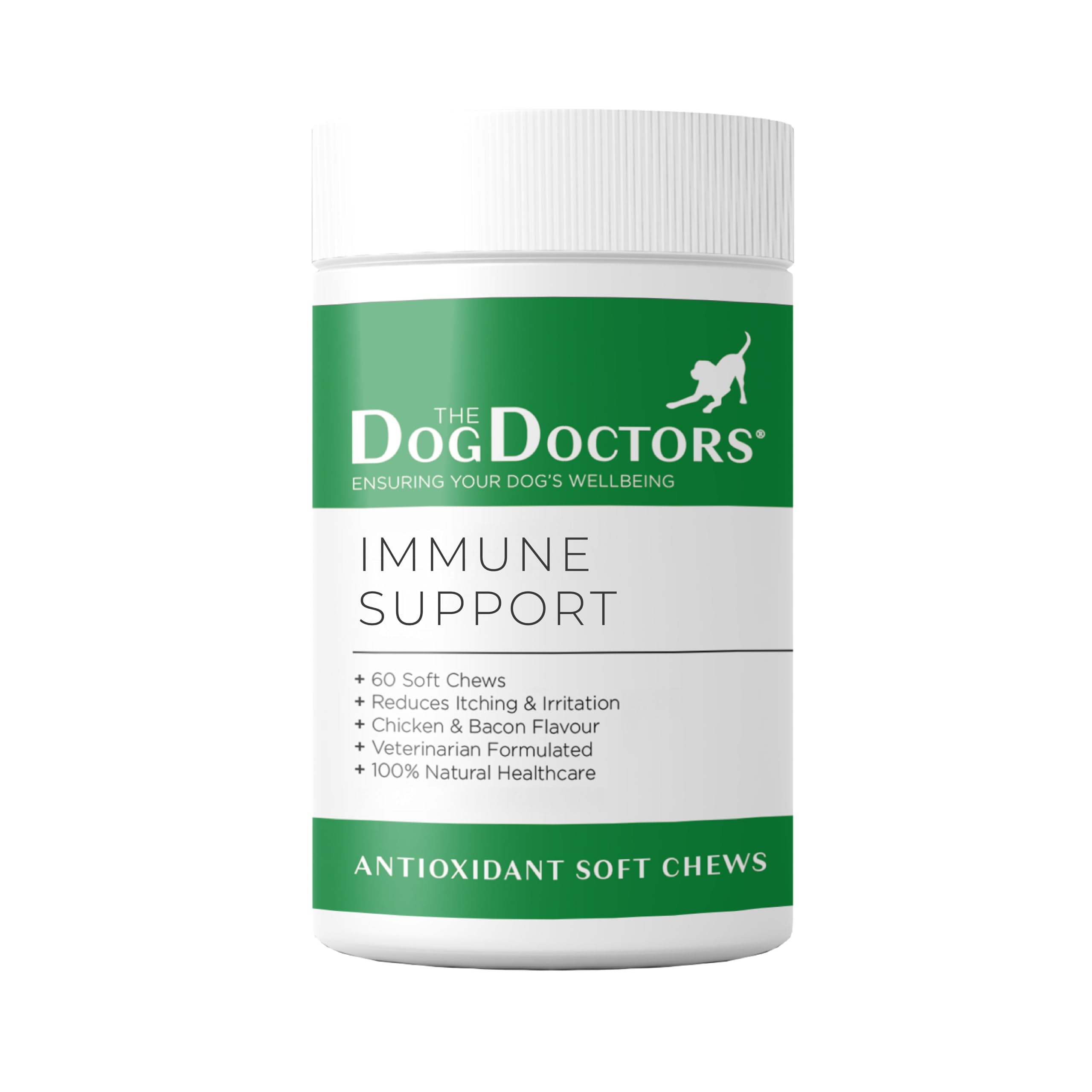 The Dog Doctors Immune Support Itch Aid Soft Chews - 60 Bitesized Chews Which Supports Healthy Skin & Coat - All Breeds over 12 Weeks.