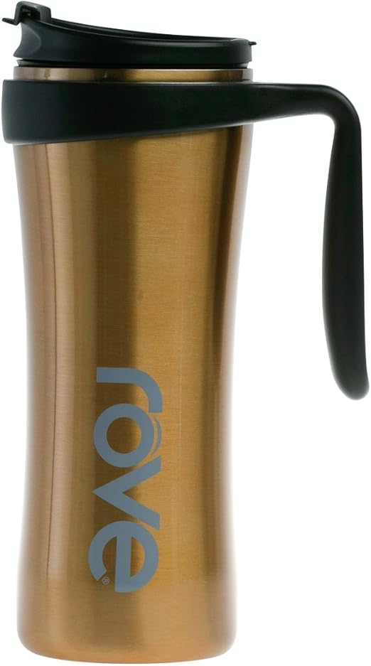 Amazon Com 16oz Double Wall Stainless Steel Vacuum Sealed Travel Mug Exective Bronze Kitchen Dining