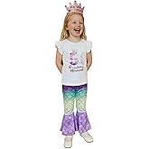 Honganda Toddler Baby Girl Birthday Mermaid Outfit 2nd 3rd 4th T-shirt Top with Mermaid Pants Summer Cake Smash Clothes Set