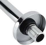 Garosa Stainless Steel Shower Arm 43cm Chrome Plated G1/2 Extension Pipe view 9