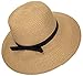 JOSENI Women Floppy Sun Beach Straw Hats Wide Brim Packable Summer Cap (Khaki)