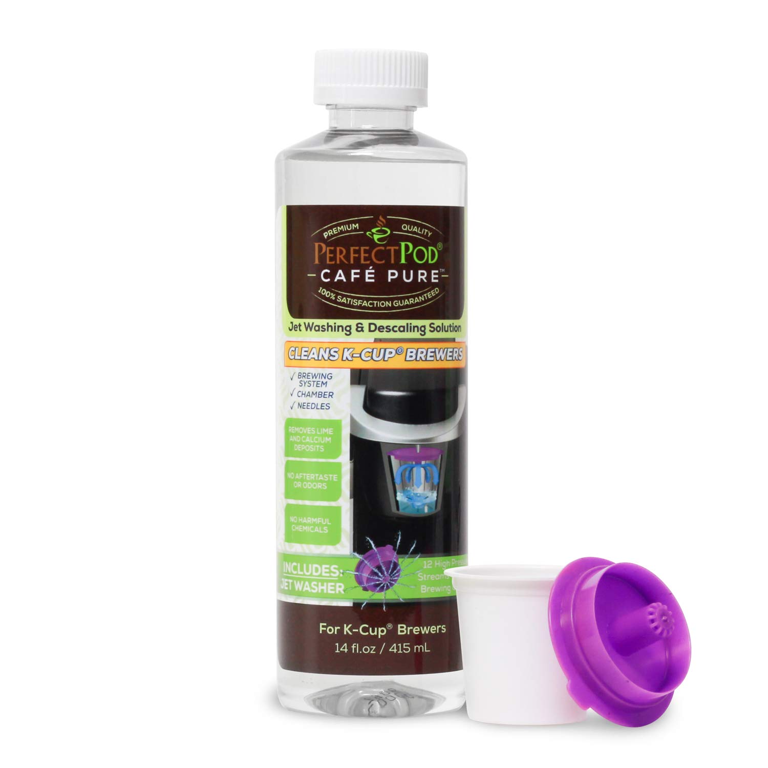 Buy Cafe Pure Descaling Solution Cleaning Kit with Jet Washer Compatible with Keurig Coffee