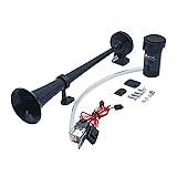 HEYVO air horn 12V 150db 17 inch chrome-plated zinc