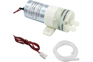 QIANGSENS DC 12V Mini Food Grade Self Priming Pump, 1.2LPM Micro Diaphragm Fresh Water Pump, Suitable For Water Dispenser Replacement Pump, Ice Maker, Coffee Machine, Water Delivery Project