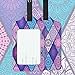 Lizimandu PU Leather Luggage Tags Suitcase Labels Bag Travel Accessories - Set of 2(Diamond_Bohemia)