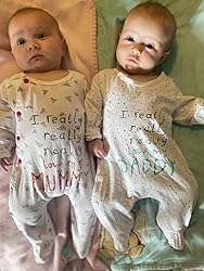 KuKitty Baby Boys Girls Romper I Really Love My