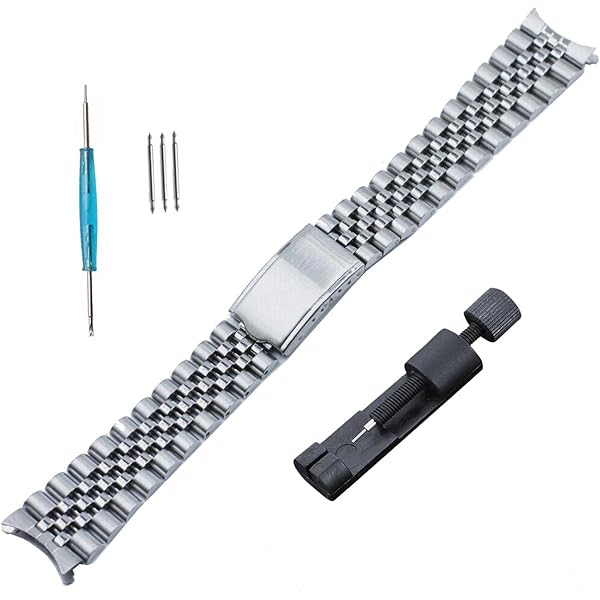 20MM JUBILEE GLIDE LOCK WATCH BAND COMPATIBLE WITH SEIKO KINETIC