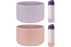 HEYSKAY 2PCS Silicone Boot for Owala Flask Water Bottle 24oz 32oz 40oz Anti-Slip Protective Sleeve for Owala Twist,FreeSip and Flip Stainless Steel Water Bottle BPA-Free Boot Bottom Base