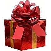 Big Red Bow for Gift (12 inch, 1 Pack)- Big Red Gift Bow- Large Present Bow for Gift Wrapping, Box, Bike, Christmas, Birthday, Wedding, Anniversary and Celebrations.