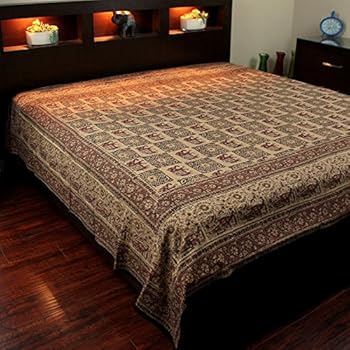 Amazon.com: Block Print on Batik Tapestry-Indian Bedspread