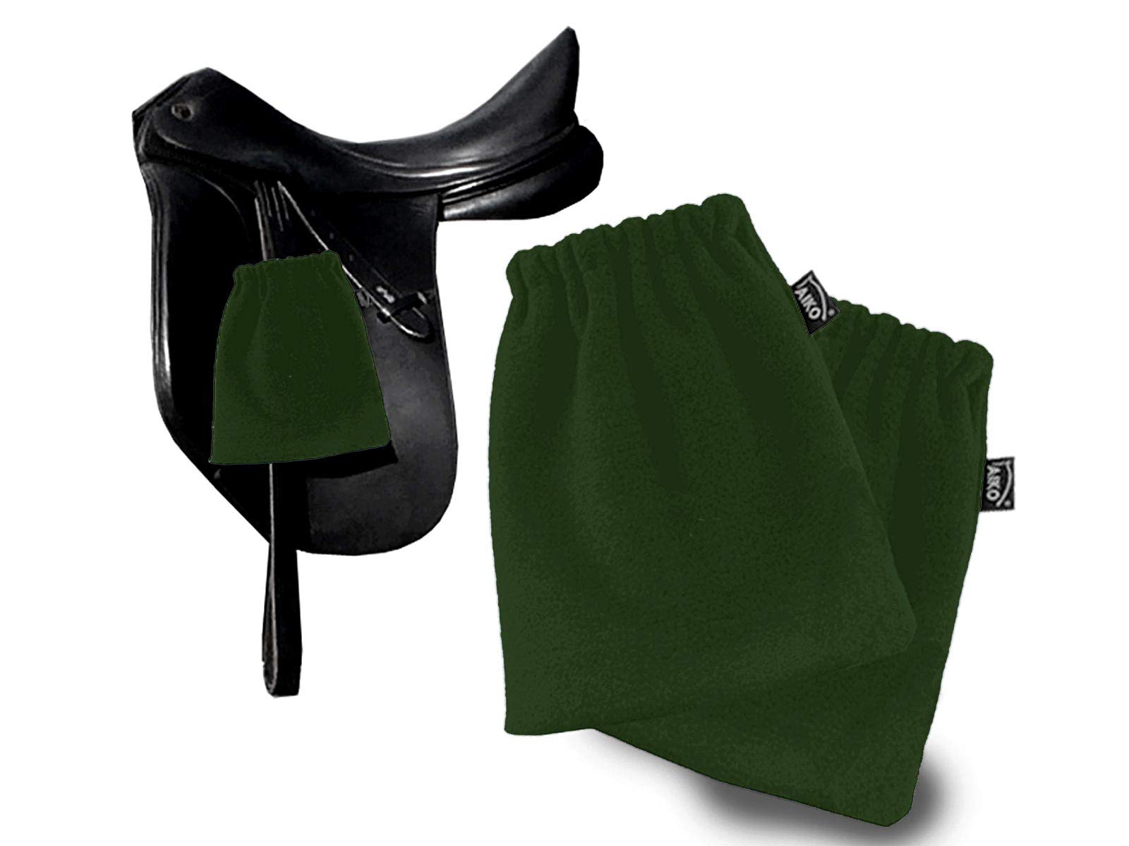 AIKO Stirrup Protector Stirrup Protector Stirrup Cover Stirrup Cover Fleece 1 Pair (Olive)